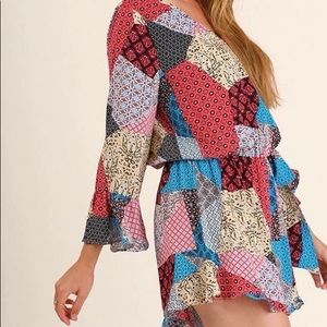 Umgee patchwork romper